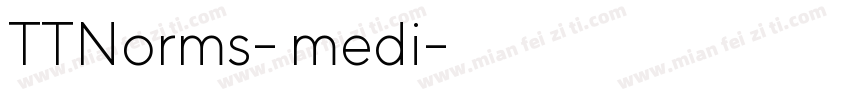 TTNorms- medi字体转换